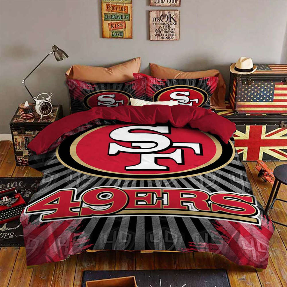 San Francisco 49ers i1 Bedding Set Decor Gift For Men Women Decor Gift For Men Women G95