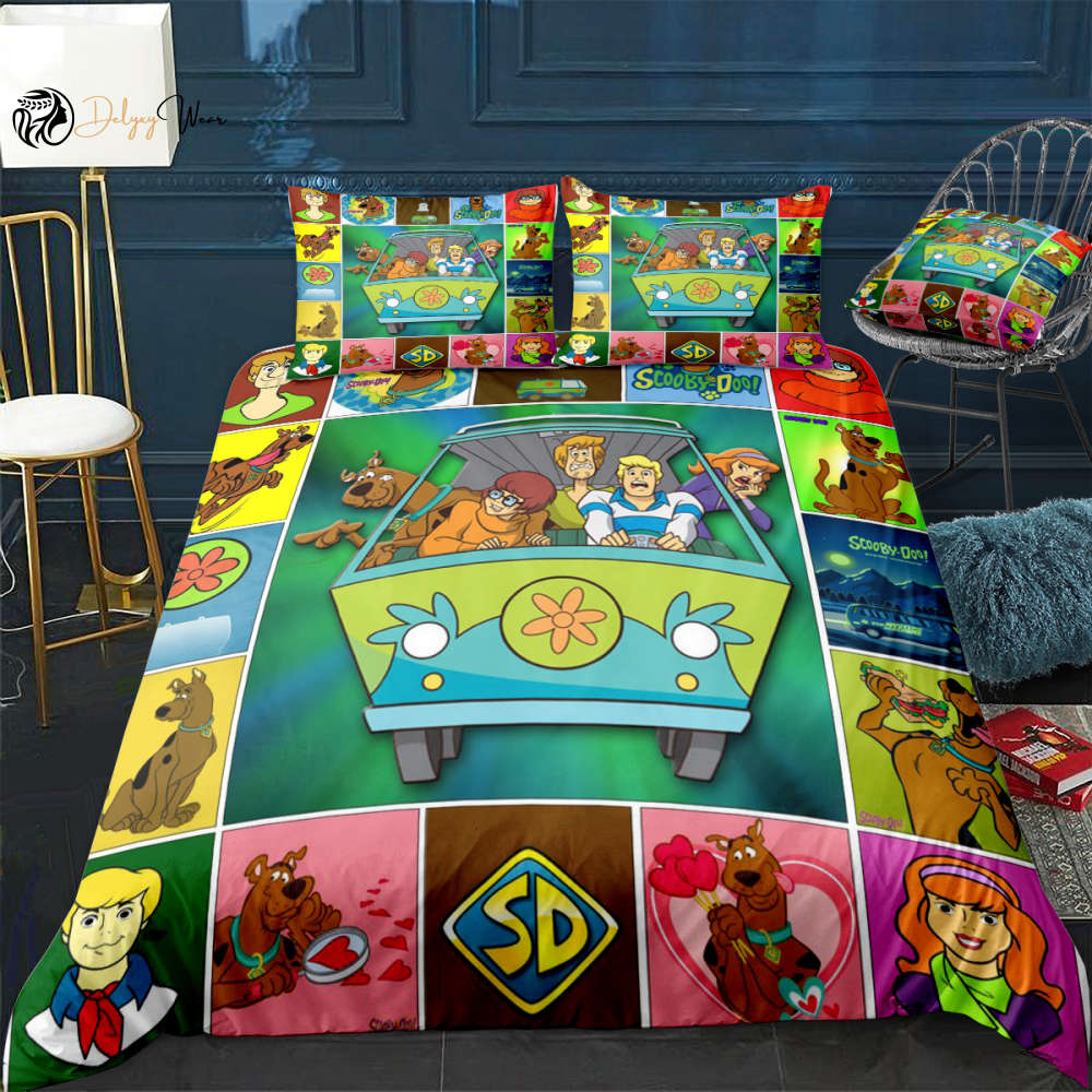 Scooby-Doo 1 Bedding Set Decor Gift For Men Women Decor Gift For Men Women G95