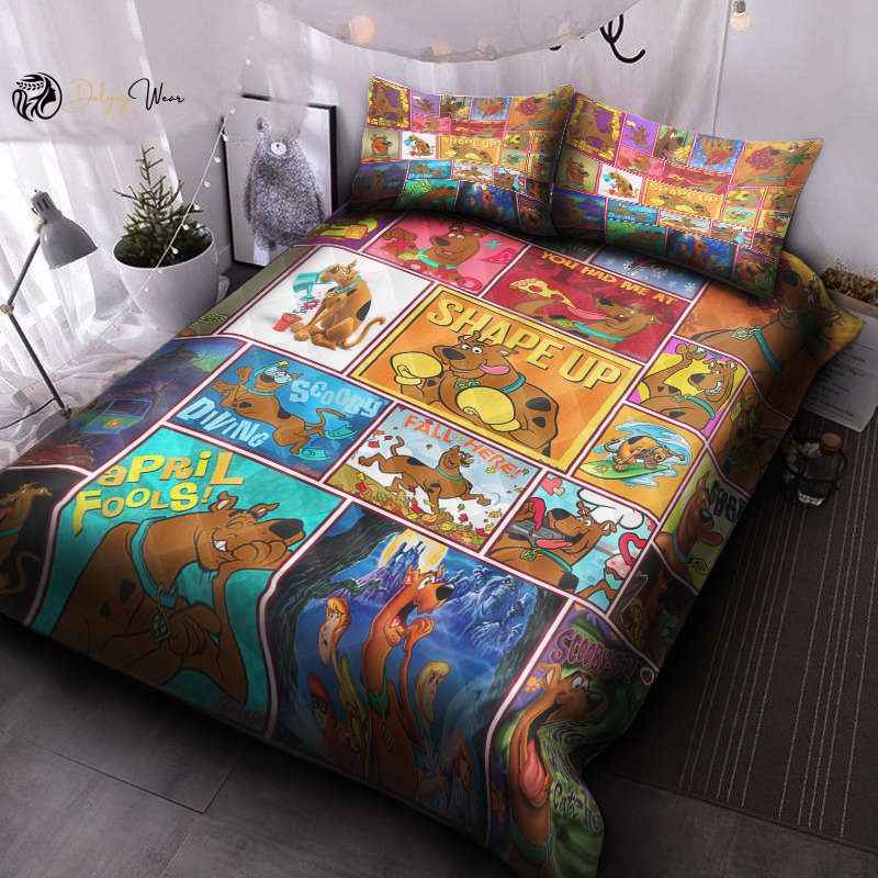 Scooby-Doo 2 Bedding Set Decor Gift For Men Women Decor Gift For Men Women G95