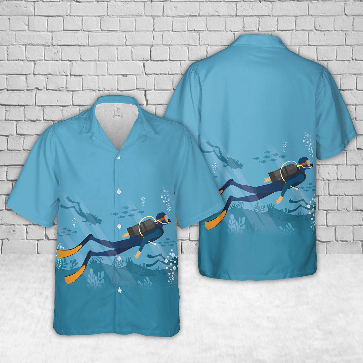Scuba diving Hawaiian Shirt Gift for Men Dad Father Gift for Men Dad Father