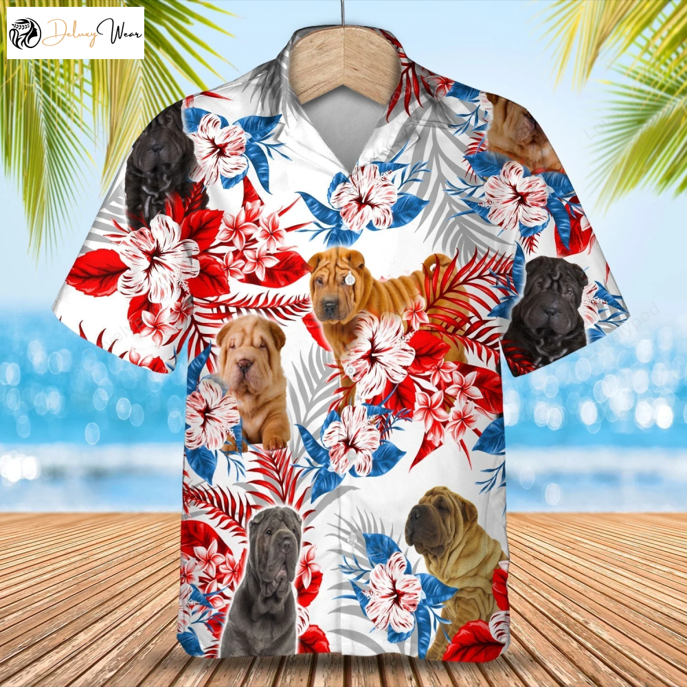Stylish Shar Pei Hawaiian Shirt Gift for Men Women Fans - Perfect Summer Gift for Men & Women