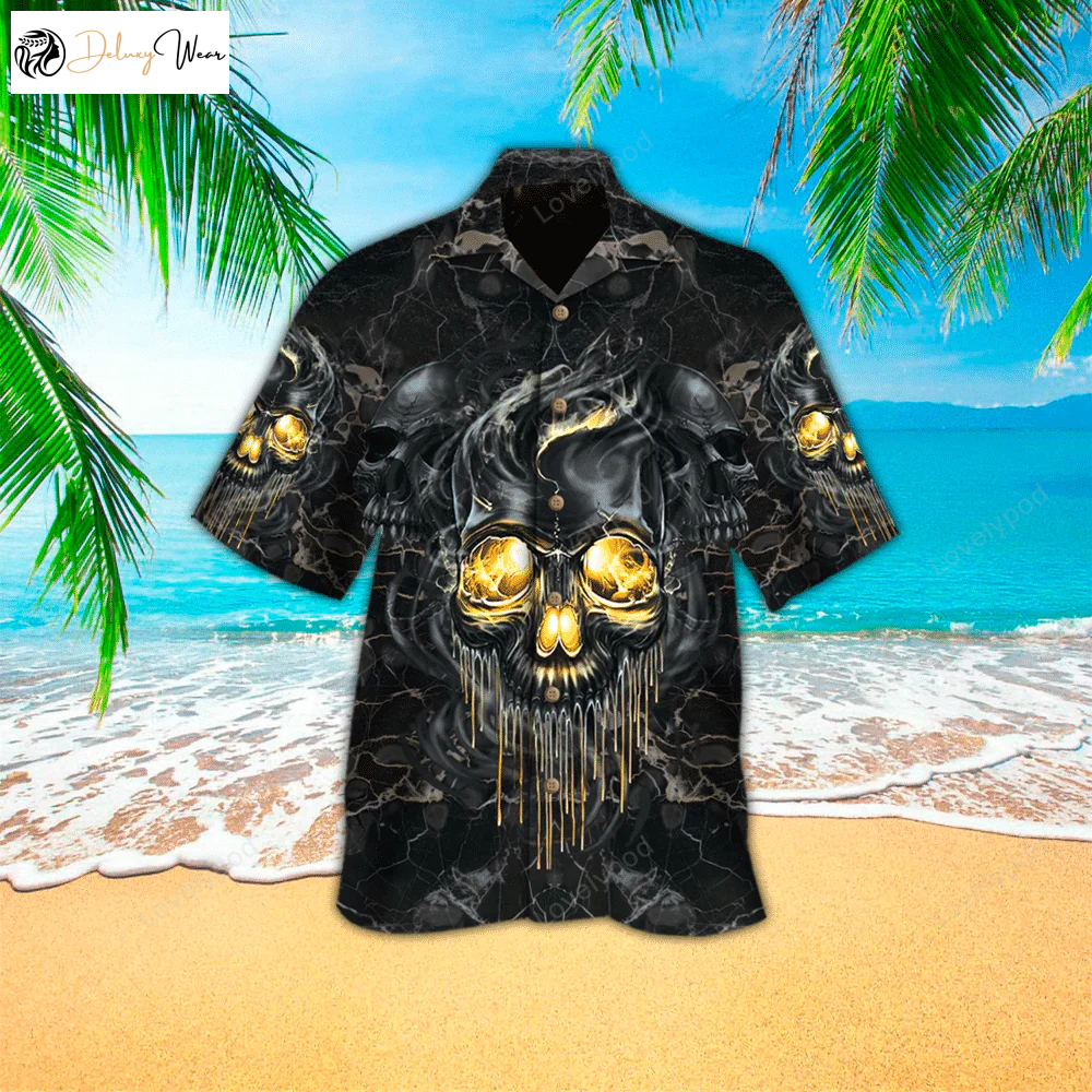 Skull Hawaii Shirt Gift for Men Women Fans: Perfect Men s Hawaiian Shirt Gift for Men Women Fans for Skull Lovers