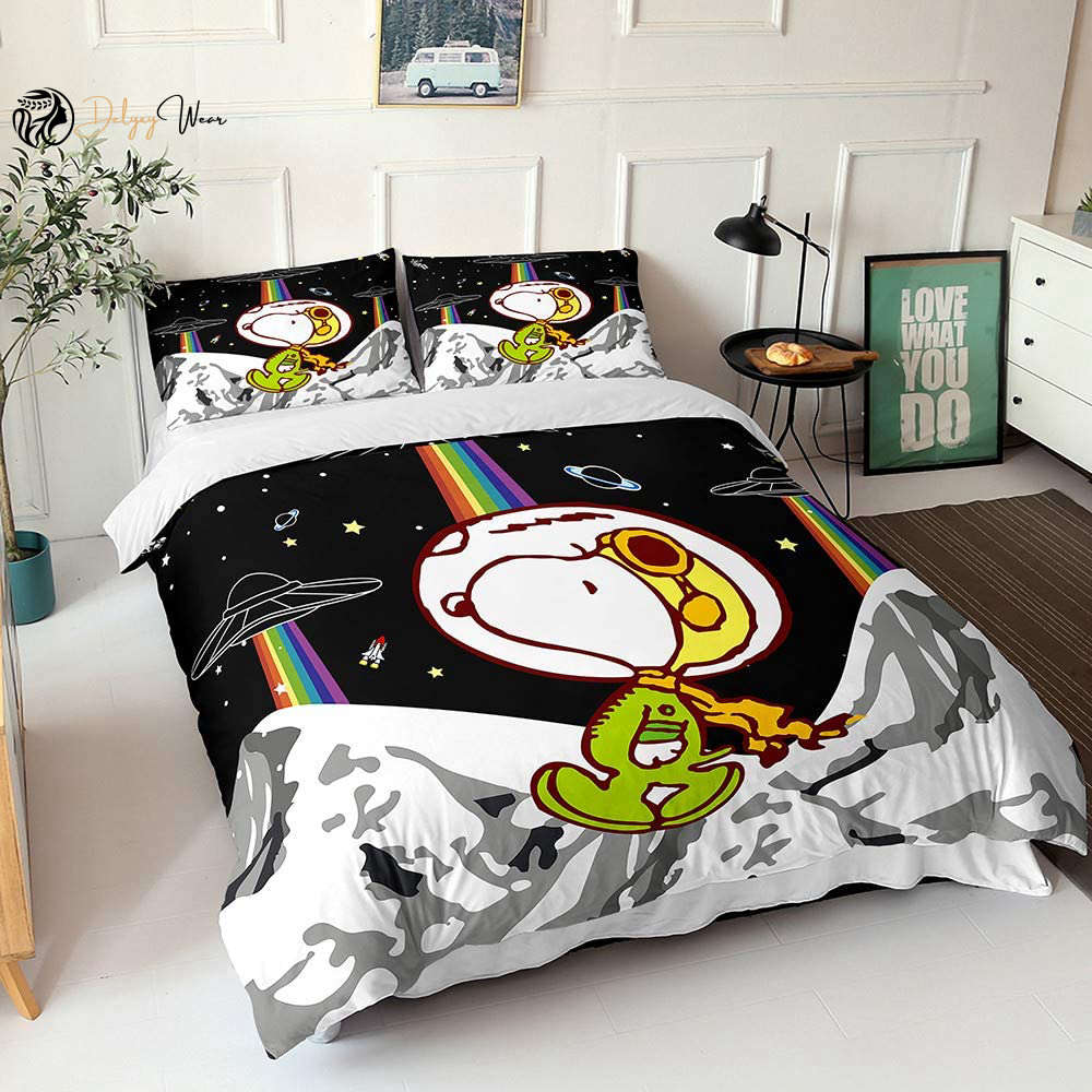 Snoopy 1 Bedding Set Decor Gift For Men Women Decor Gift For Men Women G95