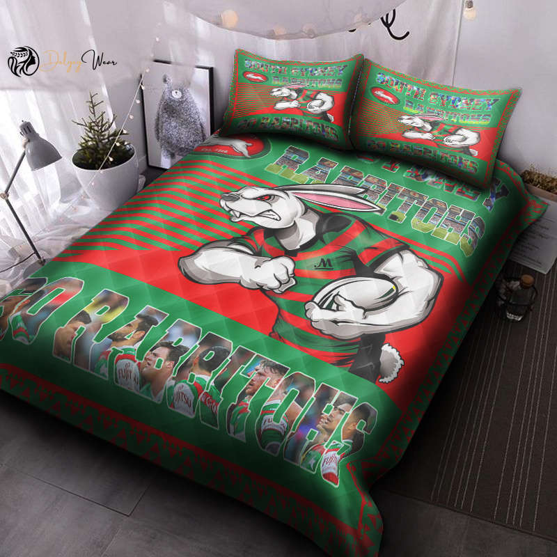 South Sydney Rabbitoh Quilt Bedding Set Decor Gift For Men Women Decor Gift For Men Women G95