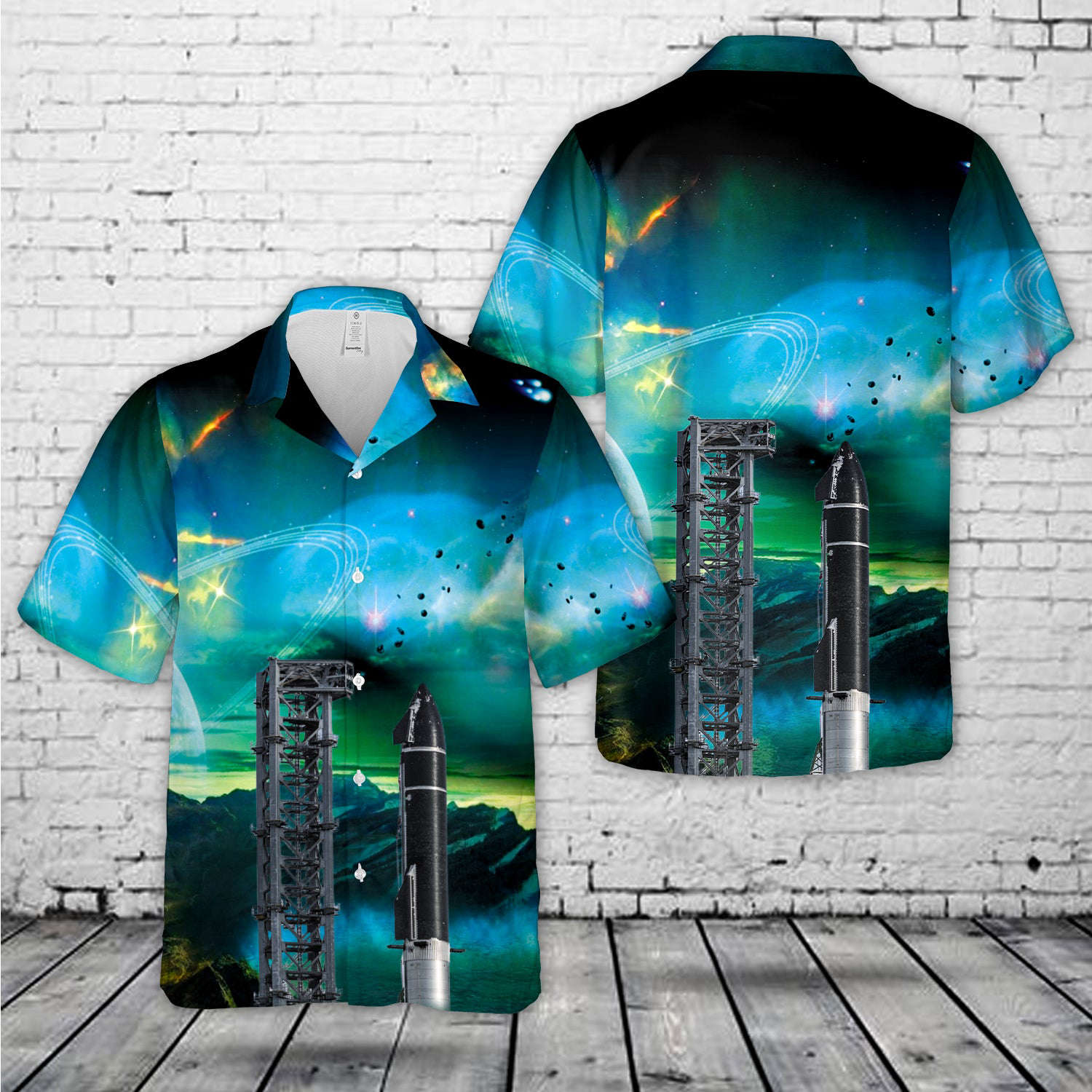 SpaceX Starship SN20 Super Heavy Booster BN4 Hawaiian Shirt Gift for Men Dad Father Gift for Men Dad Father