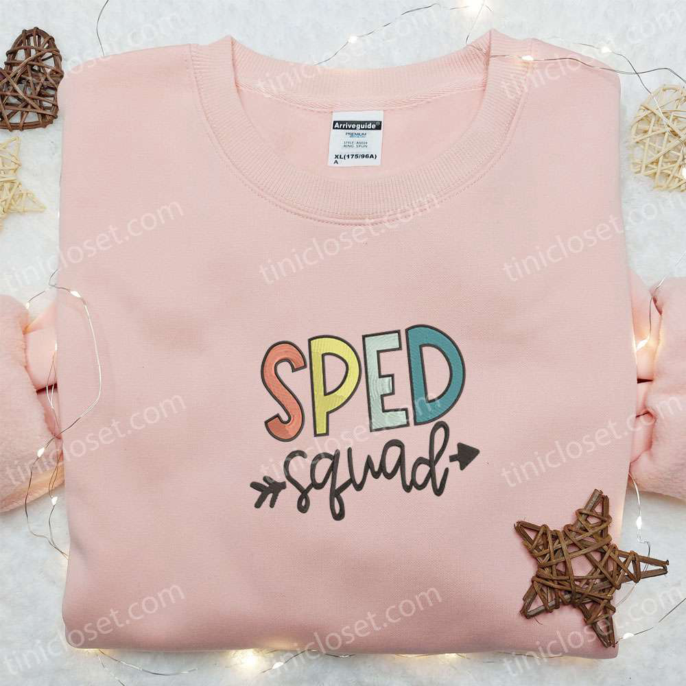 Back to School Embroidered Hoodie – Sped Squad Shirt: Best Gift Idea
