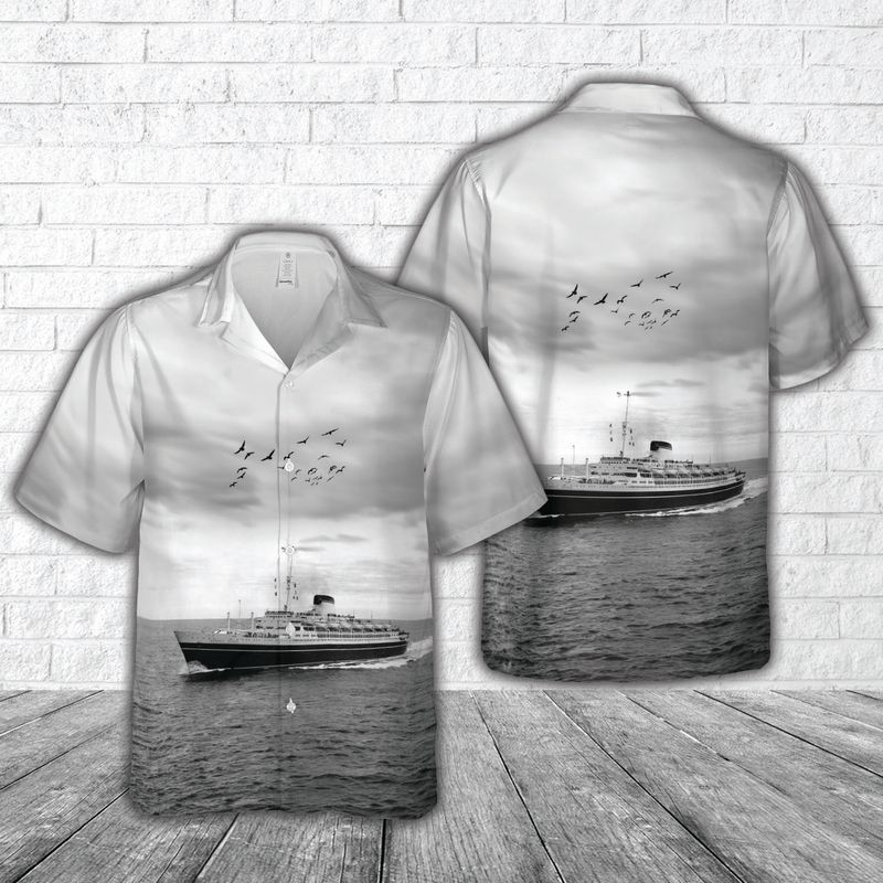 SS Andrea Doria Ship Hawaiian Shirt Gift for Men Dad Father Gift for Men Dad Father