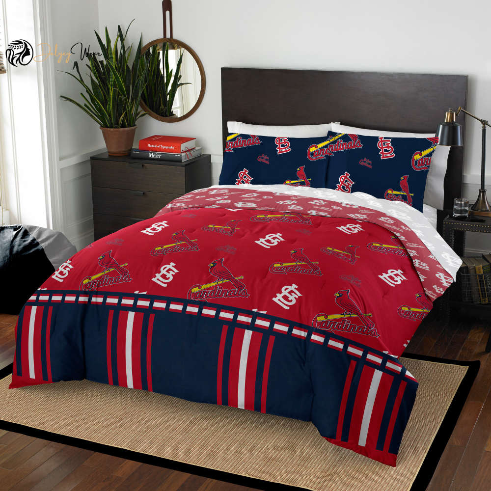 St Louis Cardinals 1g Bedding Set Decor Gift For Men Women Decor Gift For Men Women G95