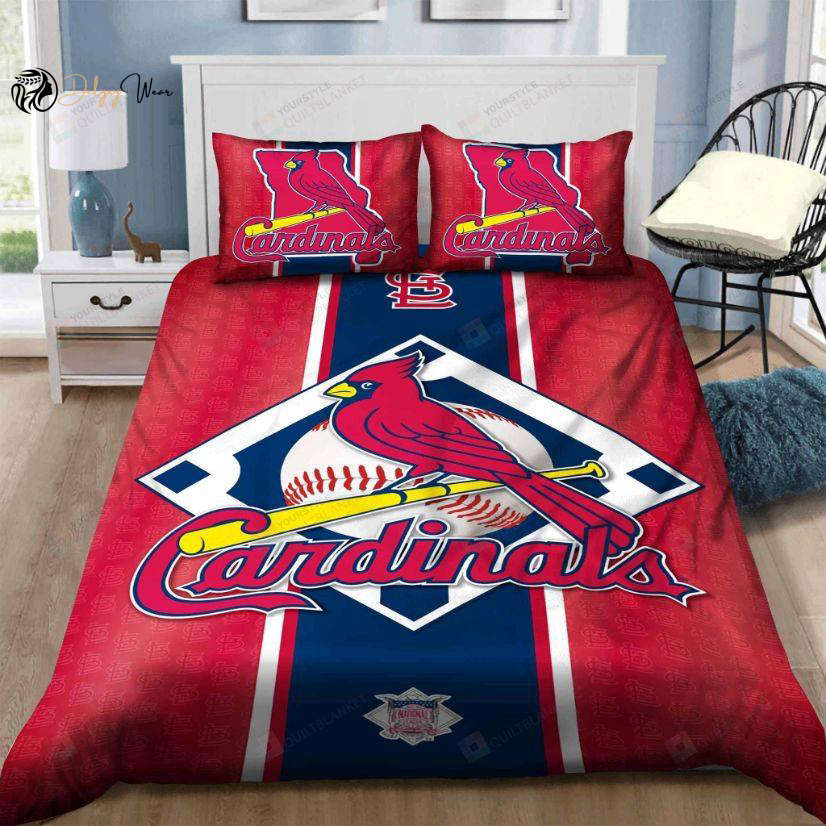 St. Louis Cardinals Bedding Set Decor Gift For Men Women Decor Gift For Men Women G95