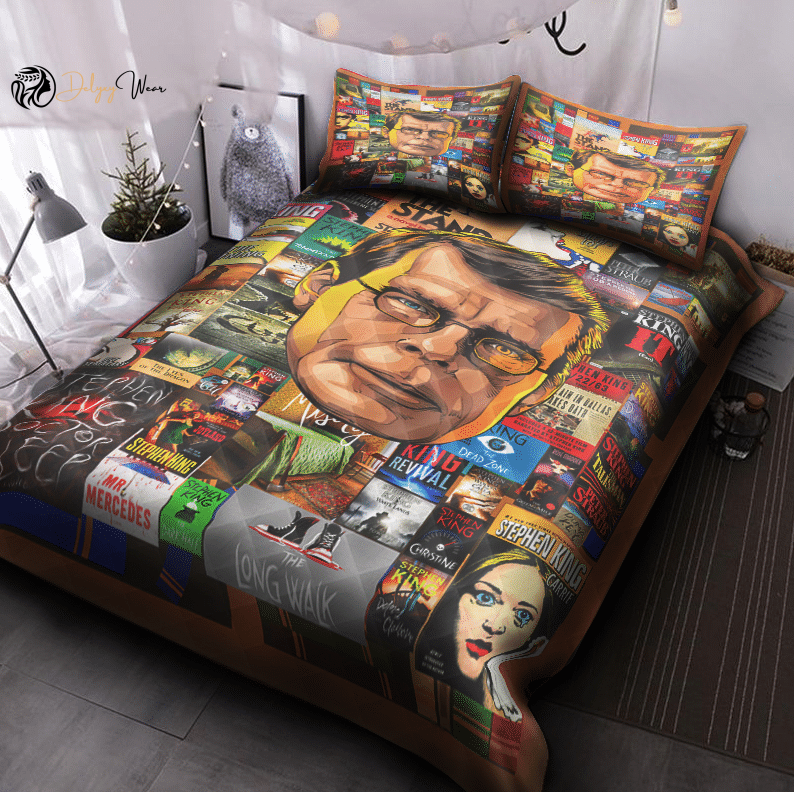 Stephen King  Quilt Bedding Set Decor Gift For Men Women Decor Gift For Men Women CH