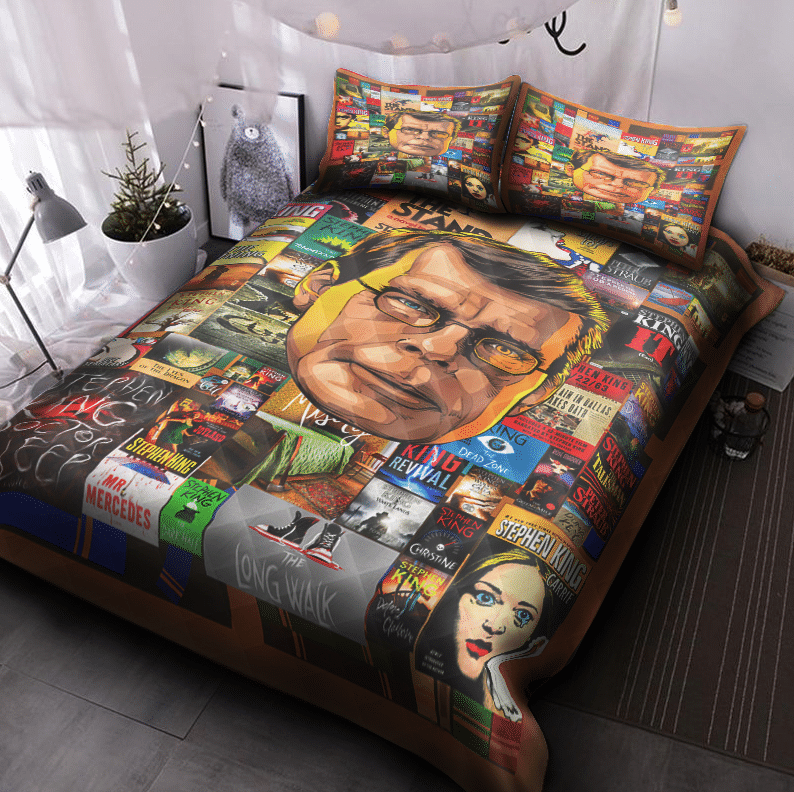 Stephen King  Quilt Bedding Set Decor Gift For Men Women Decor Gift For Men Women CH