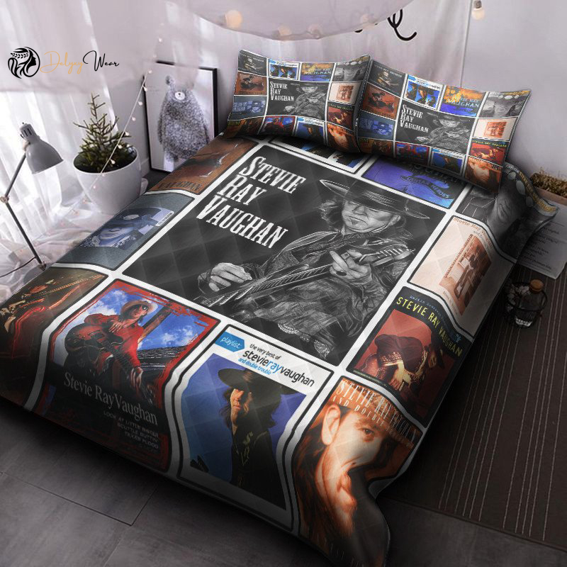 Stevie Ray Vaughan Bedding Set Decor Gift For Men Women Decor Gift For Men Women n98