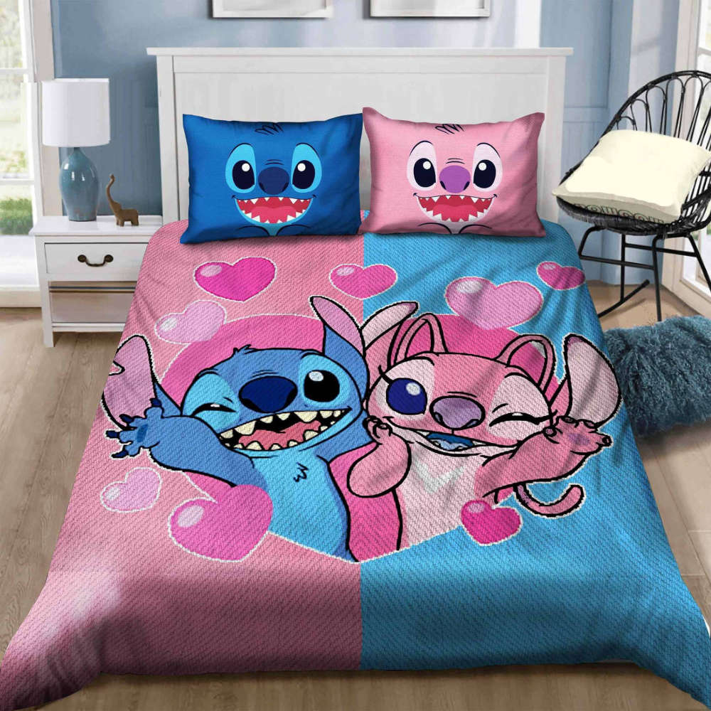 Stitch Funny Lover Bedding Set Decor Gift For Men Women Decor Gift For Men Women G95