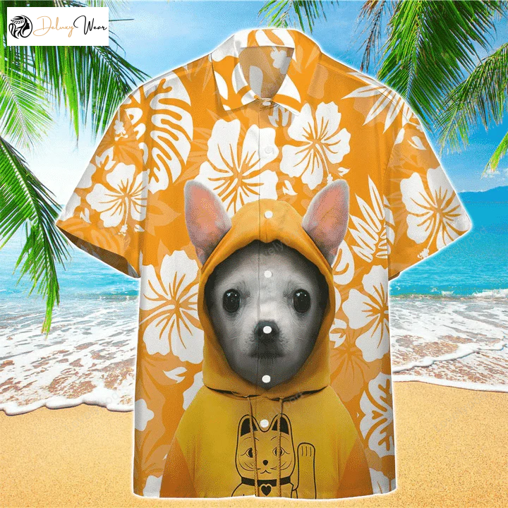 Stylish Summer Chihuahua Hawaiian Shirt – Perfect for Dog Lovers!