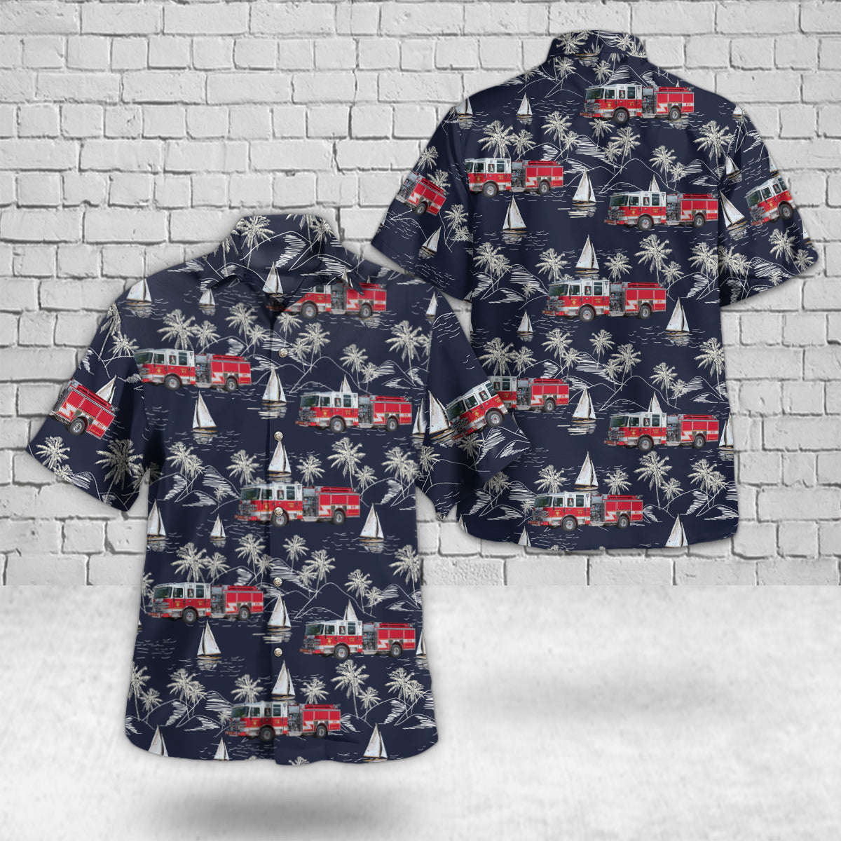 Taneytown , Maryland, Harney Volunteer Fire Company Hawaiian Shirt Gift for Men Dad Father Gift for Men Dad Father