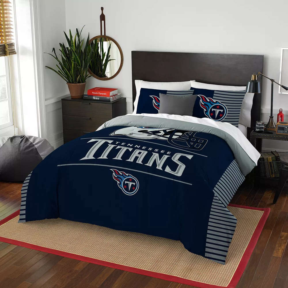 Tennessee Titans Bedding Set Decor Gift For Men Women Decor Gift For Men Women G95