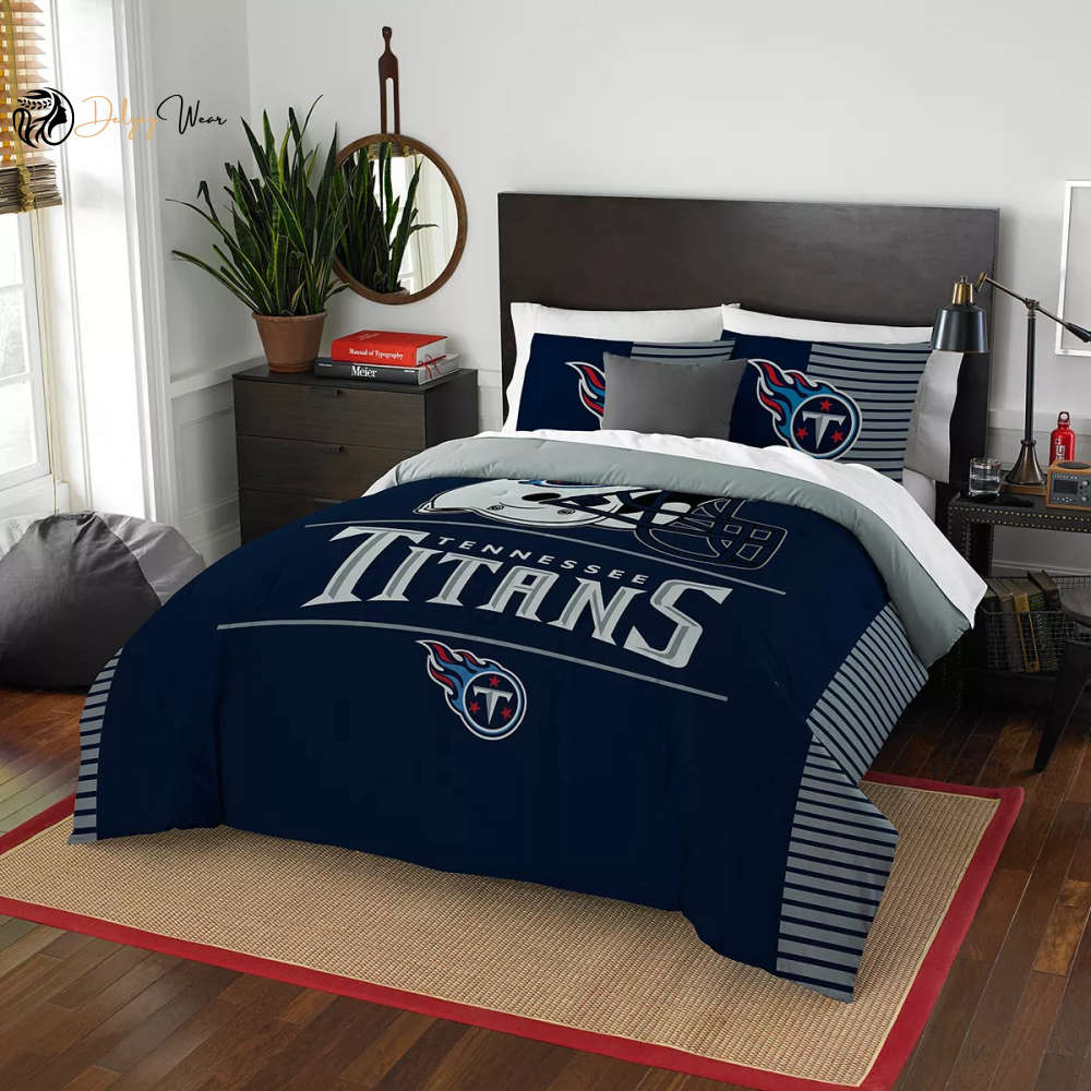 Tennessee Titans Bedding Set Decor Gift For Men Women Decor Gift For Men Women G95