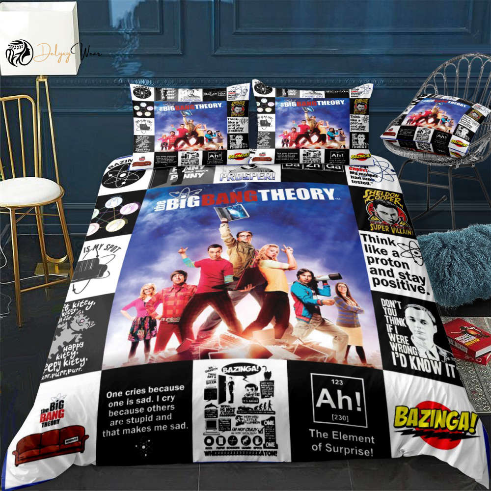The Big Bang Theory Bedding Set Decor Gift For Men Women Decor Gift For Men Women CH