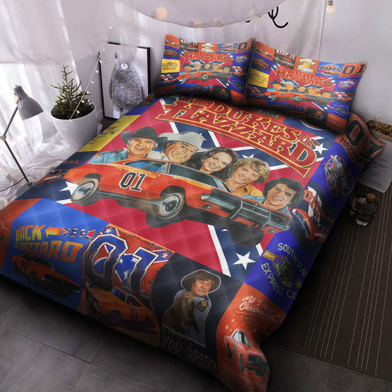 The Dukes of Hazzard Quilt Bedding Set Decor Gift For Men Women Decor Gift For Men Women CH