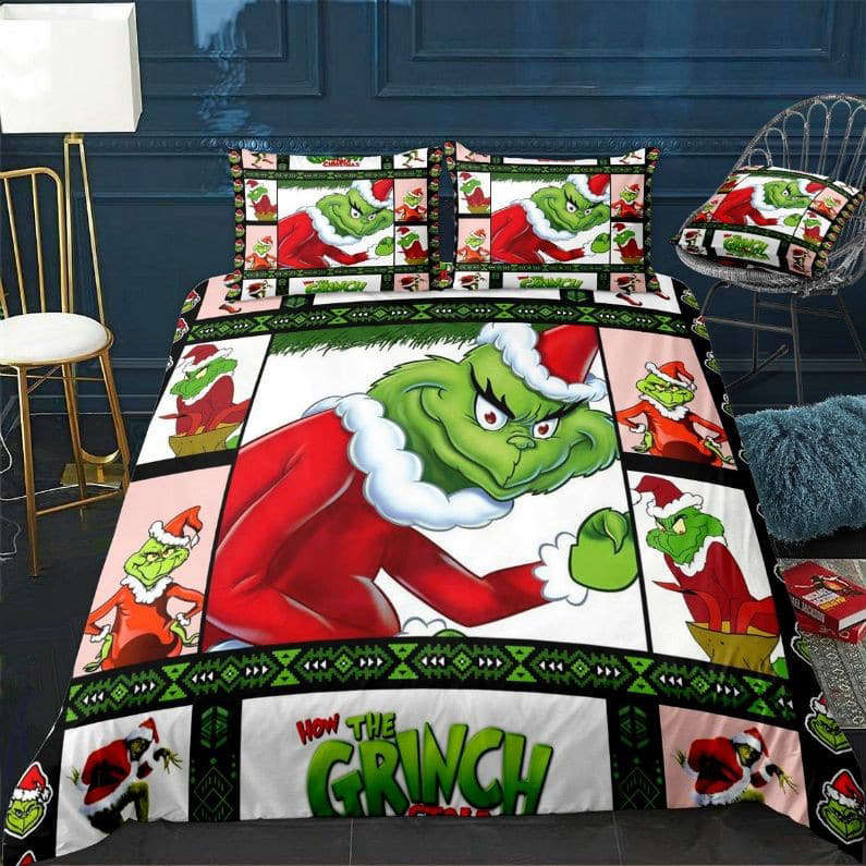 The Grinch Bedding Set Decor Gift For Men Women Decor Gift For Men Women CH