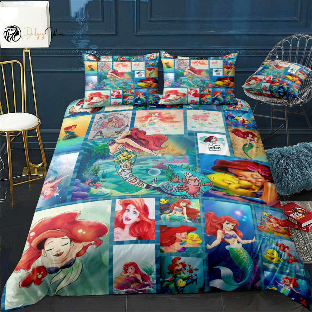 The Little Mermaid 1a Bedding Set Decor Gift For Men Women Decor Gift For Men Women G95