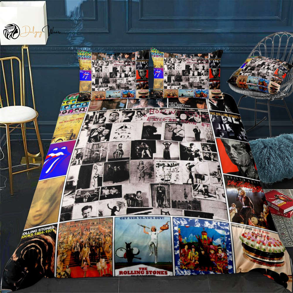 The Rolling Stones 3 Bedding Set Decor Gift For Men Women Decor Gift For Men Women G95