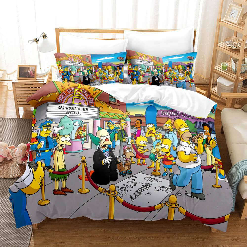 The Simpsons  Bedding Set Decor Gift For Men Women Decor Gift For Men Women CH