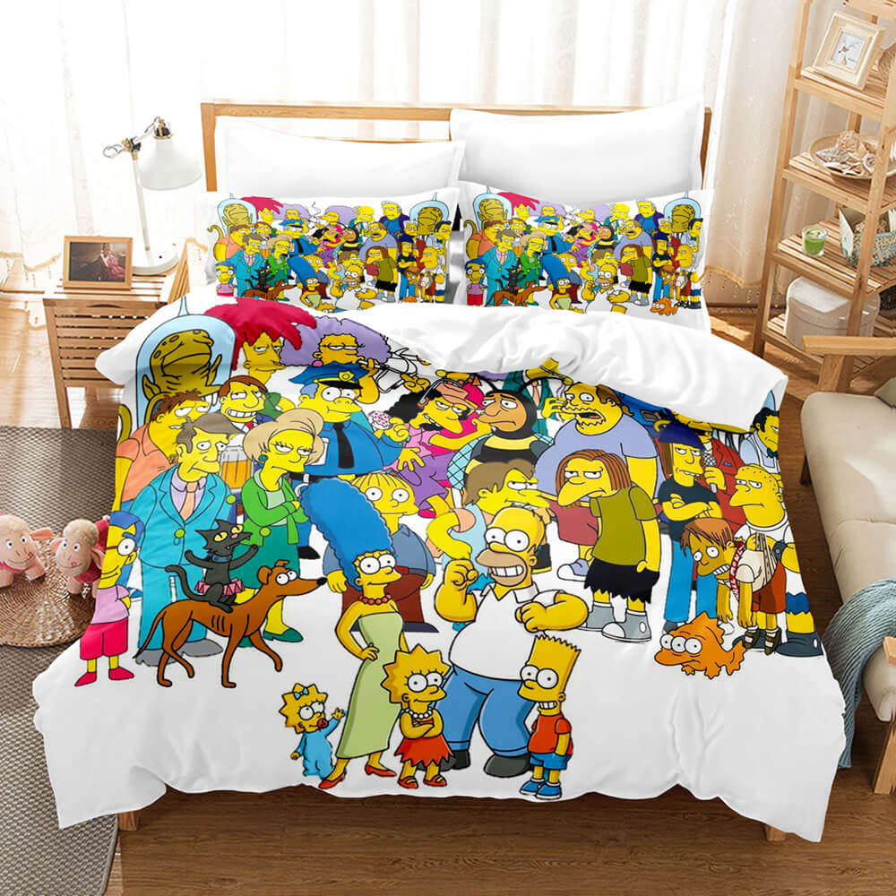 The Simpsons Bedding Set Decor Gift For Men Women Decor Gift For Men Women G95
