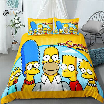 The Simpsons Bedding Set Decor Gift For Men Women Decor Gift For Men Women G95