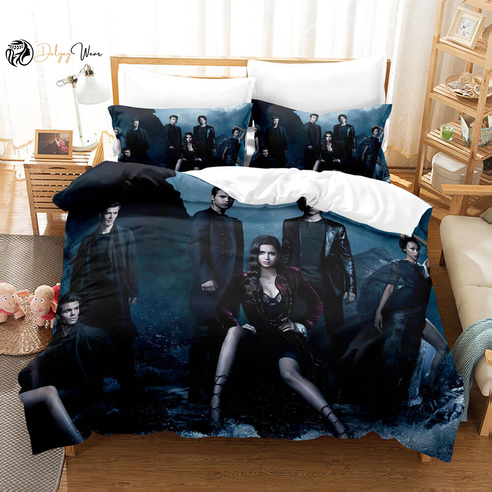 The Vampire Diaries 2 Bedding Set Decor Gift For Men Women Decor Gift For Men Women G95
