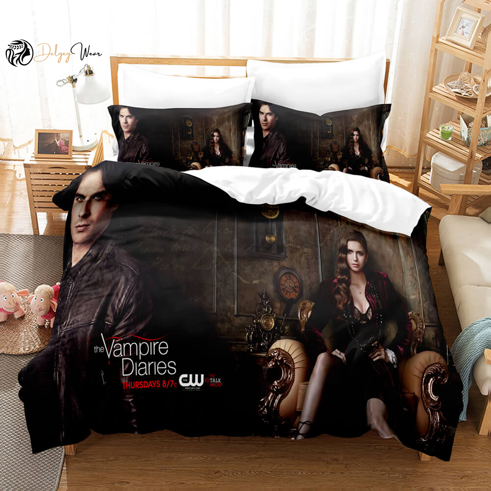 The Vampire Diaries 3 Bedding Set Decor Gift For Men Women Decor Gift For Men Women G95