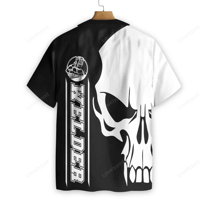 Welder Skull Hawaiian Shirt Gift for Men Women Fans for Men & Women: Trendy & Stylish Unisex Clothing