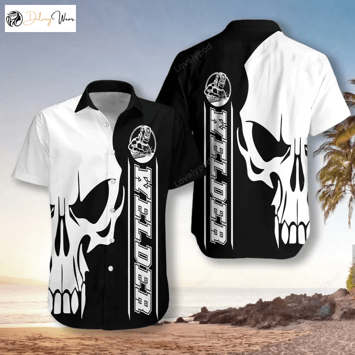 Welder Skull Hawaiian Shirt Gift for Men Women Fans for Men & Women: Trendy & Stylish Unisex Clothing