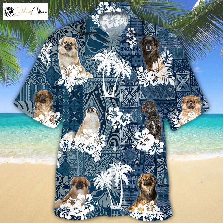 Tibetan Spaniel Hawaiian Shirt Gift for Men Women Fans: Stylish and Unique Dog-Inspired Apparel!