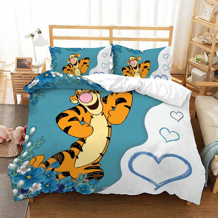Tigger Cute Bedding Set Decor Gift For Men Women Decor Gift For Men Women G95