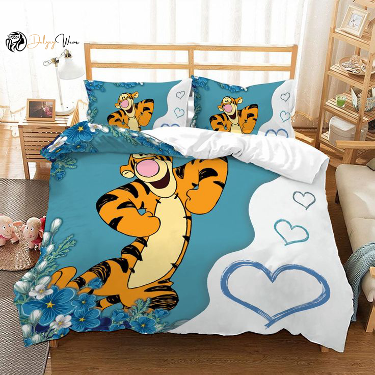 Tigger Cute Bedding Set Decor Gift For Men Women Decor Gift For Men Women G95