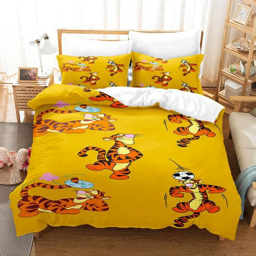 Tigger Winnie The Pooh LOve Bedding Set Decor Gift For Men Women Decor Gift For Men Women G95