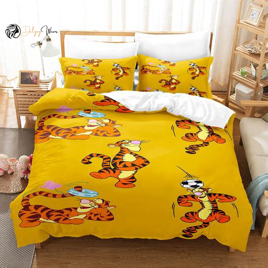 Tigger Winnie The Pooh LOve Bedding Set Decor Gift For Men Women Decor Gift For Men Women G95
