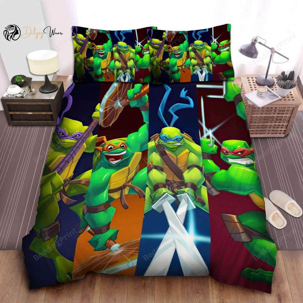 TMNT 1 Bedding Set Decor Gift For Men Women Decor Gift For Men Women G95
