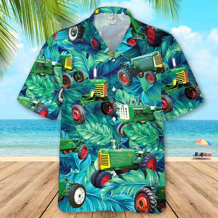 Tractor Hawaiian Shirt Gift for Men Women Fans: All Printed 3D Summer Gift for Farm Lovers