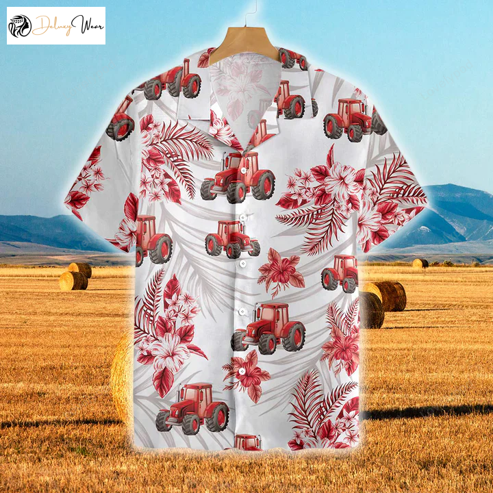 Vibrant Red Hibiscus All Over Printed 3D Hawaiian Shirt Gift for Men Women Fans - Perfect Gift for Men and Women