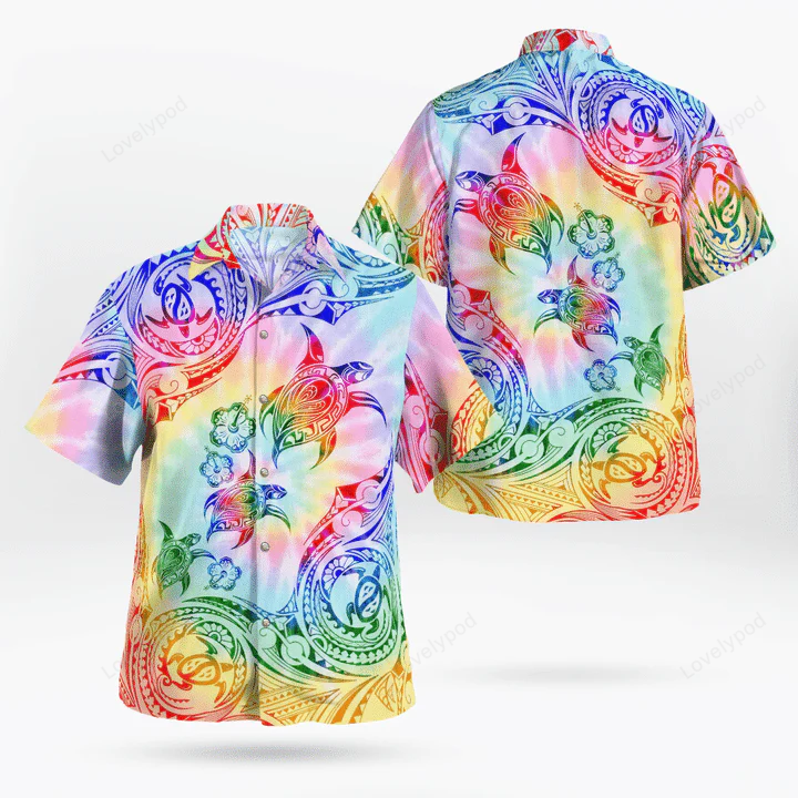 Turtle Sunset Maori Pattern Hawaiian Shirt Gift for Men Women Fans: Perfect Gift for Turtle Lovers