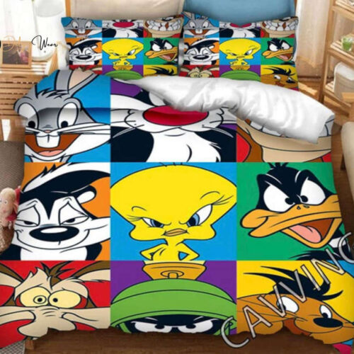 Tweety Bird 10 Bedding Set Decor Gift For Men Women Decor Gift For Men Women G95