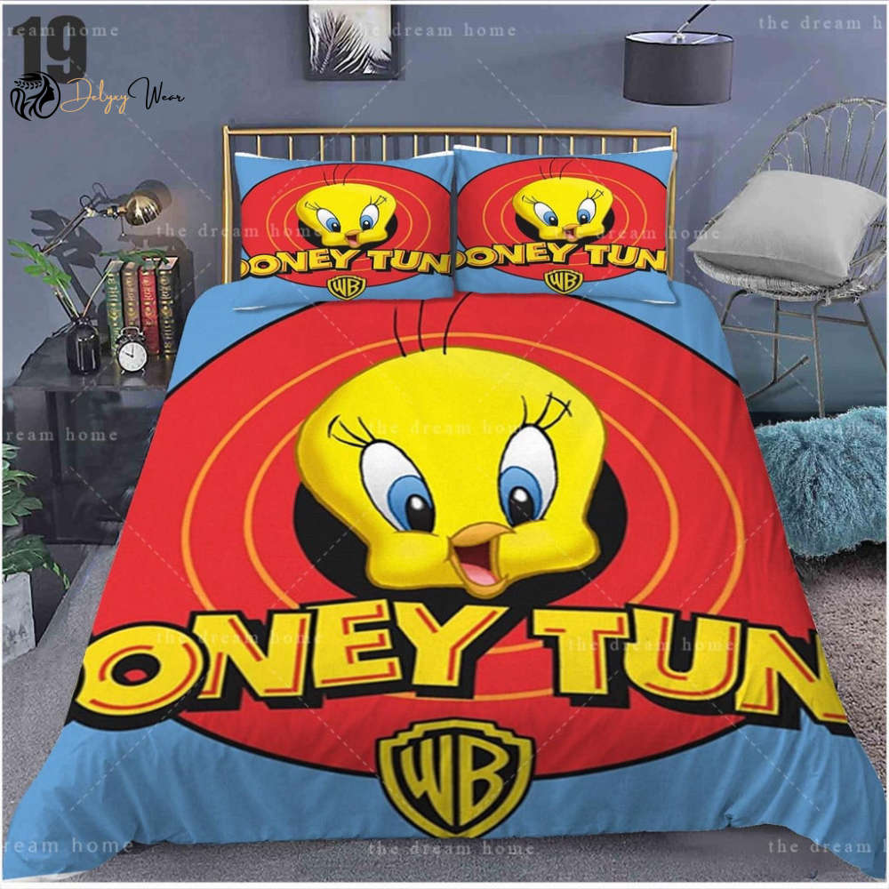 Tweety Bird Funny 3 Bedding Set Decor Gift For Men Women Decor Gift For Men Women G95