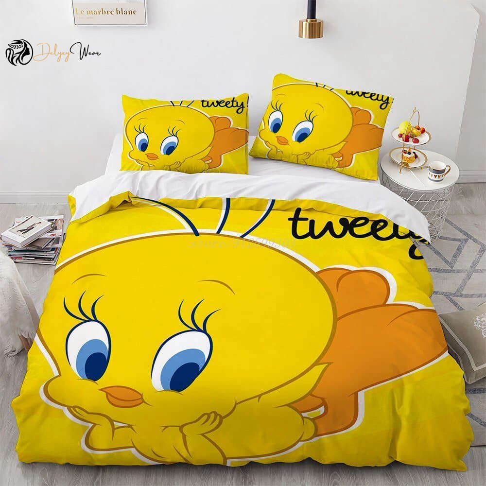 Tweety bird lover Bedding Set Decor Gift For Men Women Decor Gift For Men Women n98