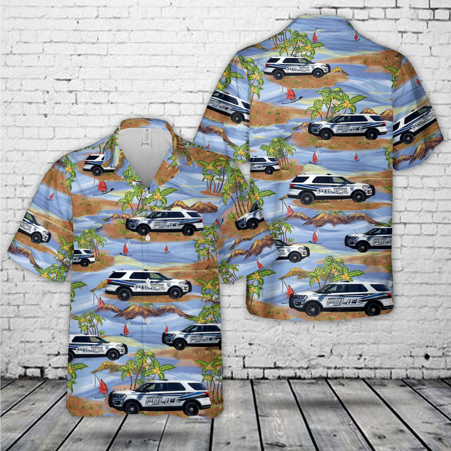 Uniontown Police Department, Ohio Hawaiian Shirt Gift for Men Dad Father Gift for Men Dad Father