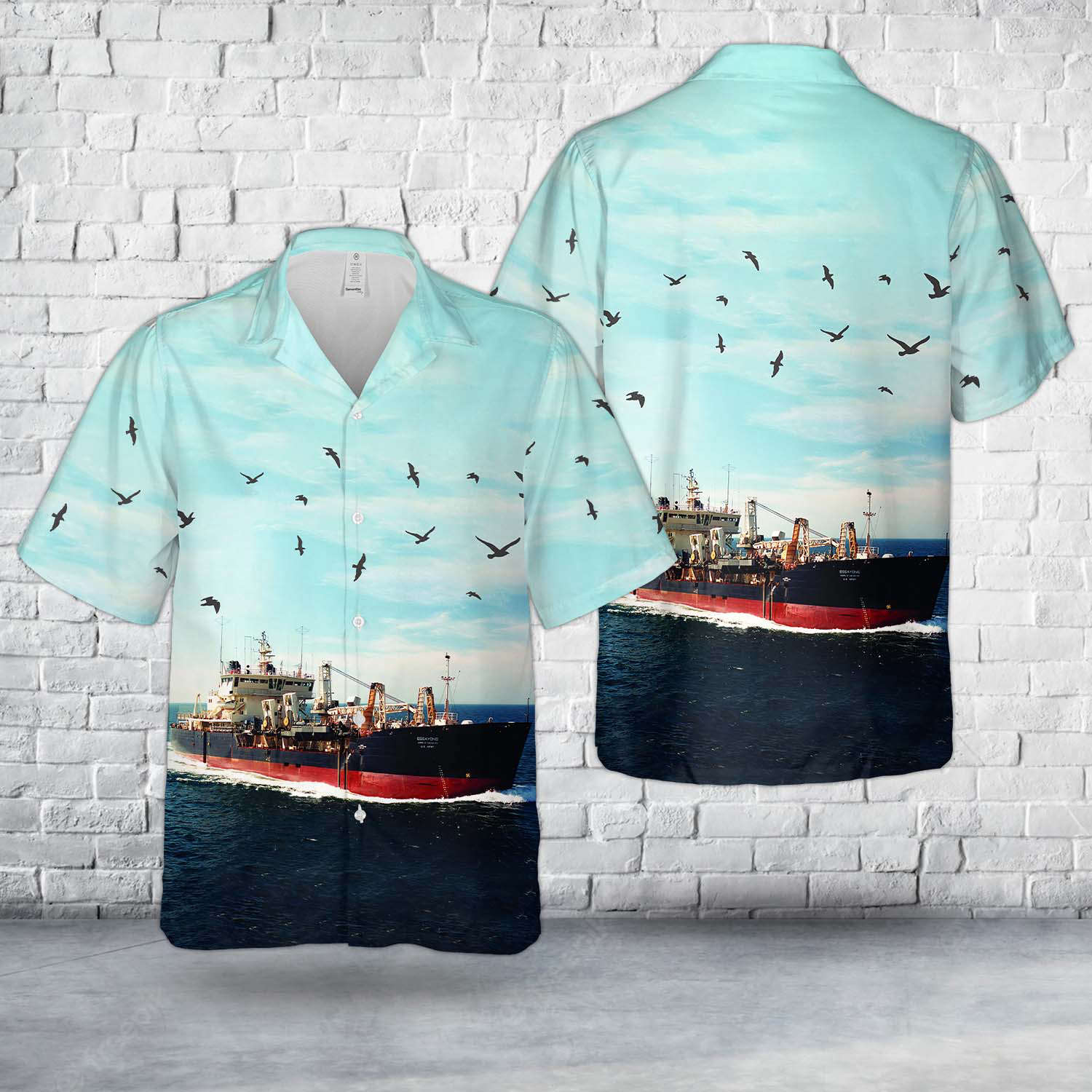 United States Army Corps of Engineers USAV Essayons (1982 ship) Hawaiian Shirt Gift for Men Dad Father Gift for Men Dad Father