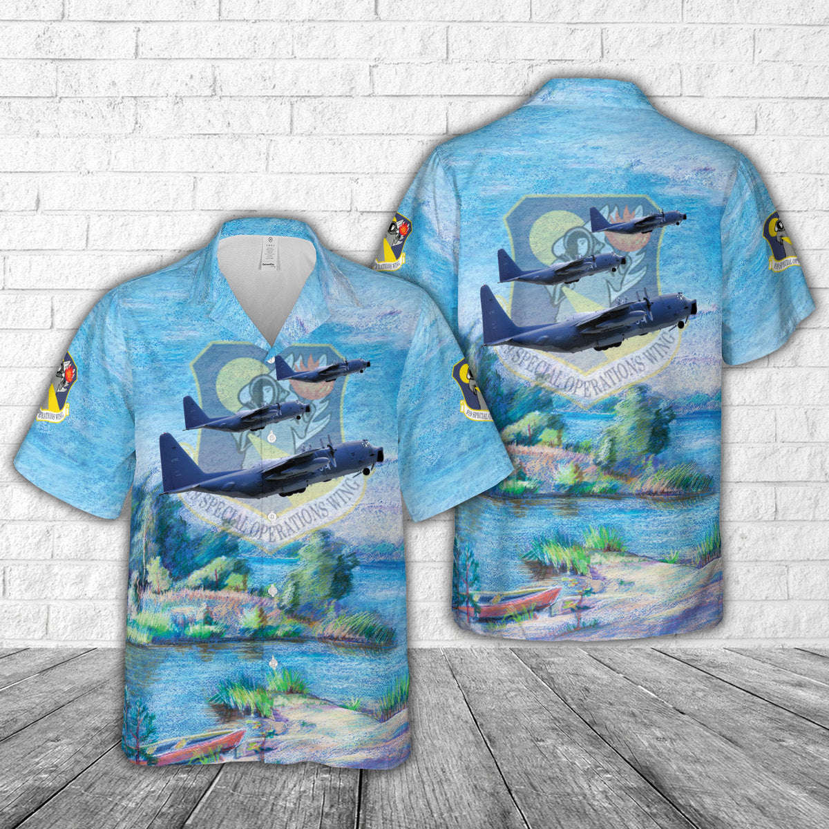 US Air Force 919th Special Operations Wing MC-130E Combat Talon I Hawaiian Shirt Gift for Men Dad Father Gift for Men Dad Father