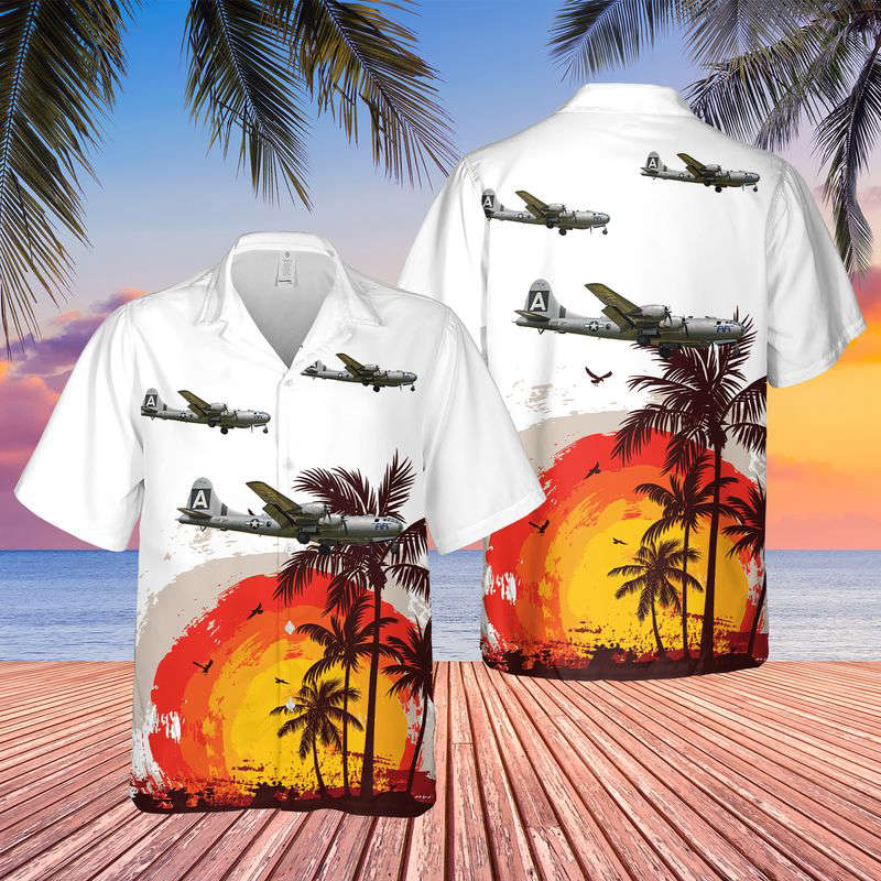 US Air Force Boeing B-29 Superfortress A FIFI (NX529B) Hawaiian Shirt Gift for Men Dad Father Gift for Men Dad Father