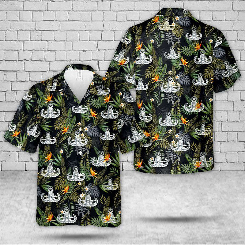 US Air Force Master Explosive Ordnance Disposal (EOD) Hawaiian Shirt Gift for Men Dad Father Gift for Men Dad Father